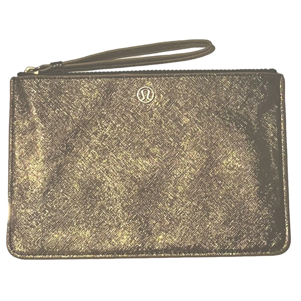Lululemon Athletica Bags | Lululemon Goody Bag Metallic Gold Wristlet